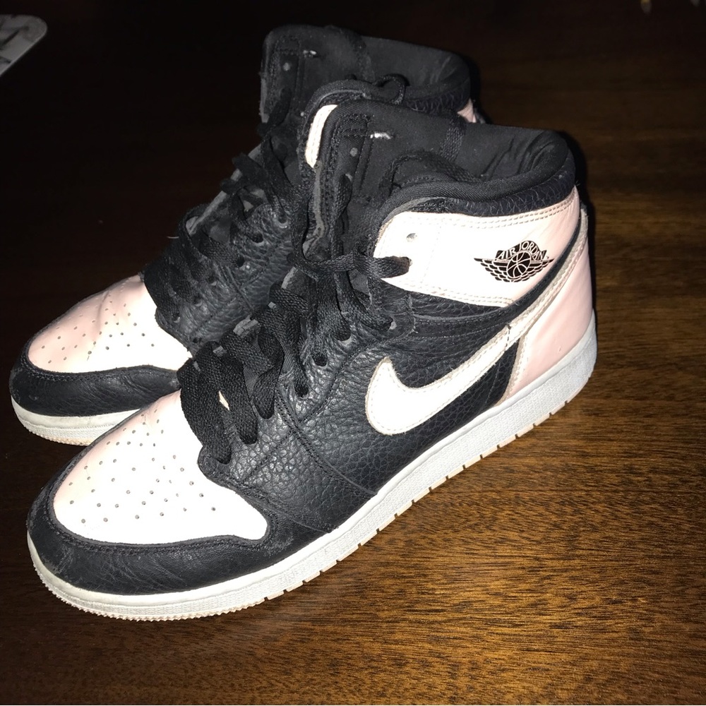 Nike Air Jordan Retro High “Crimson Tint” Black Peach Sneakers Size Y6.5 - Picture 4 of 14